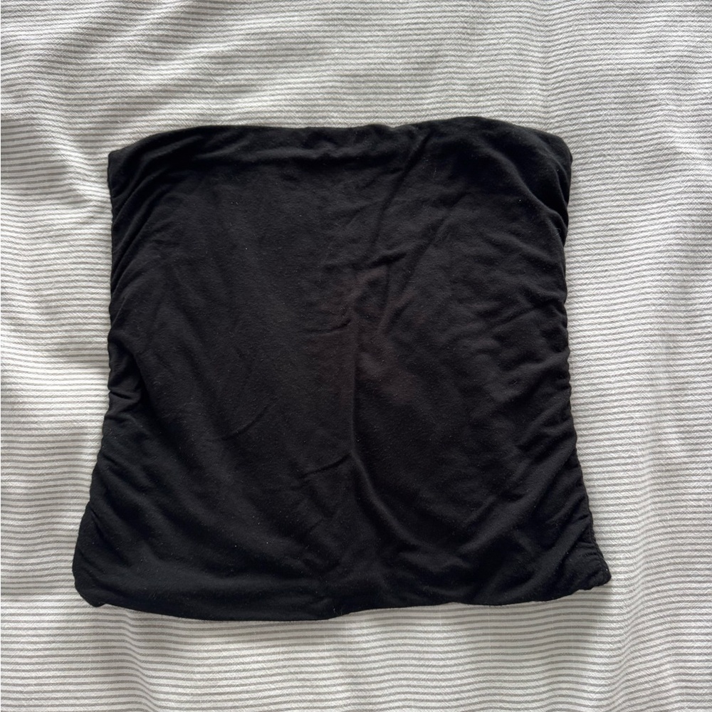 Black Strapless Tube Skirt - Women